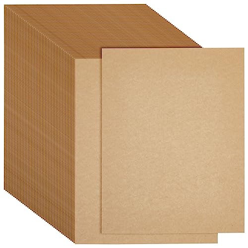 Best Paper Greetings 48-Pack Kraft Paper Sheets for Wedding, Brown Cardstock for Party Invitations, Announcements, Drawing, DIY Projects, Arts and Best Paper Greetings