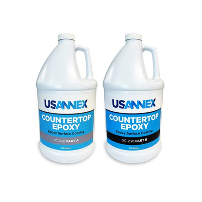 USANNEX Industrial-Grade Epoxy Coating Kit for Table Top & Countertop - Easy to USE, Long Lasting Resin Ideal for Metal - Woodwork. Resists Acids,