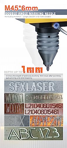 US Stock Pneumatic Marking Machine 150x80mm Powerful Metal Engraving Machine Depth 1mm Pneumatic Dot Peen Marking Machine for Letters Serial Numbers ZAC