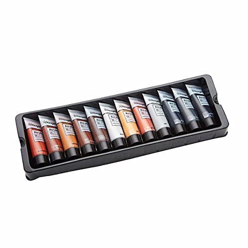 KINGART 500-48 PRO Artist Quality 48 Pc. Acrylic Paint Set, 22ml (0.74oz) Tubes, Set of 48 Unique, Highly Pigmented Colors KINGART