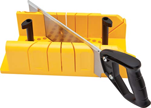 Stanley 1-20-600 Saw Storage Miter Box with Saw, Black Stanley
