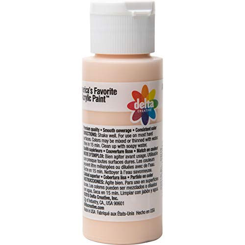 Delta Creative Ceramcoat Acrylic Paint in Assorted Colors (2 oz), 2019, Fleshtone Delta Creative