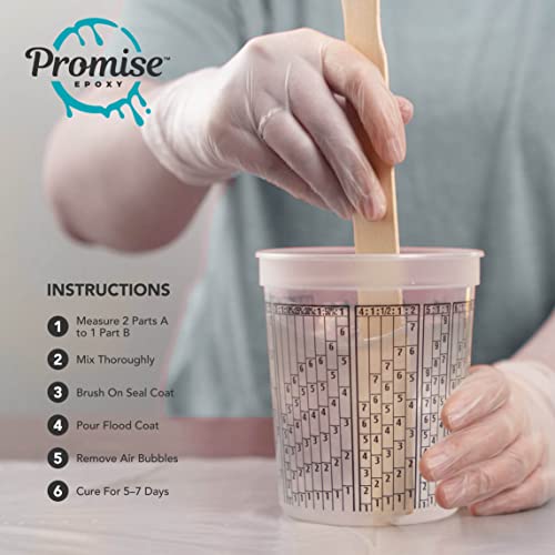 Deep Pour Epoxy Resin Promise - 3 Gallon Kit for River Tables & Artistic Castings and DIY Projects | Crystal Clear 2:1 Ratio USA-Made Resin | Low Incredible Solutions