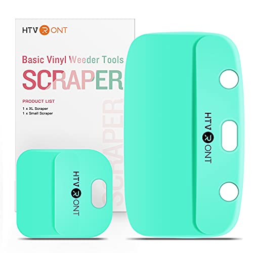 HTVRONT Vinyl Scraper - 2Pack Scraper Tools for Vinyl, Craft Weeder Vinyl Tool Kit Basic Tool-Scraper for Vinyl HTVRONT