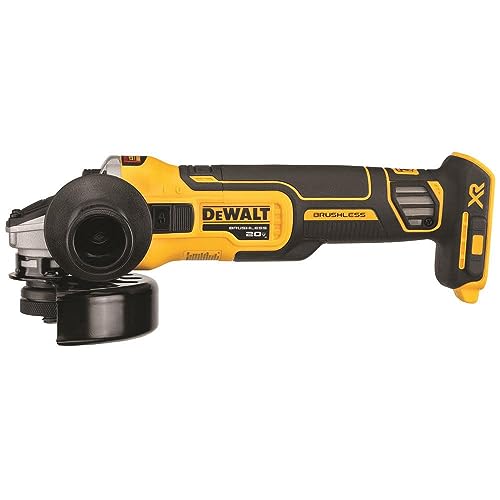 DEWALT 20V MAX* XR Angle Grinder with Kickback Brake, Slide Switch, 4-1/2-Inch, Tool Only (DCG405B) DEWALT
