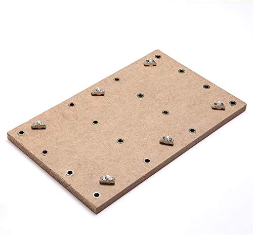 Genmitsu CNC MDF Spoilboard Table for 3018 CNC Router Machine, 30 x 18 x 1.2cm (11-4/5''x 7''x 1/2''), M6 Holes (6mm), Screws and Nuts Included Genmitsu