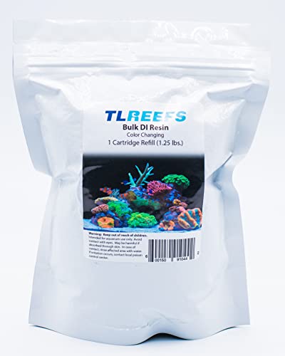 TL Reefs Deionization DI Resin Mixed Bed Color Changing 1.25lb (1 Piece) TL Reefs