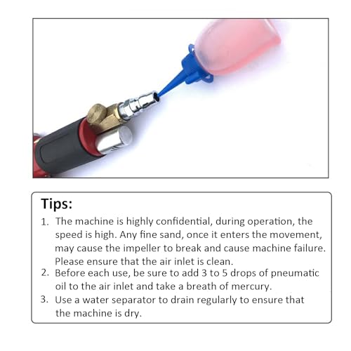 ZHONG AN 2"3" Mini Air Sander Pneumatic Random Orbital Sander, High Speed Pneumatic Palm Sander Air Polisher for Auto Body Work, Woodworking Yellow ZHONG AN