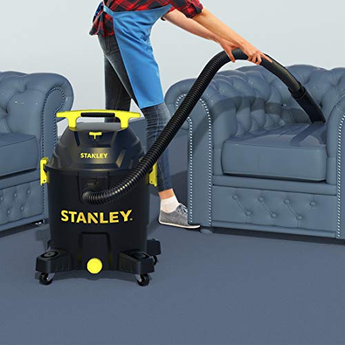STANLEY SL18701P-10A Wet/Dry Vacuum,10 Gallon 6.0 Peak HP, 10Gallon, Black STANLEY