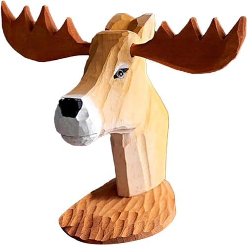 Eyepkildly Animal Glasses Ornaments Handmade Wood Carved Animal Eyeglass Holder Cute Sunglasses Display Stand Nightstand Home Office Desk Decor Eyepkildly