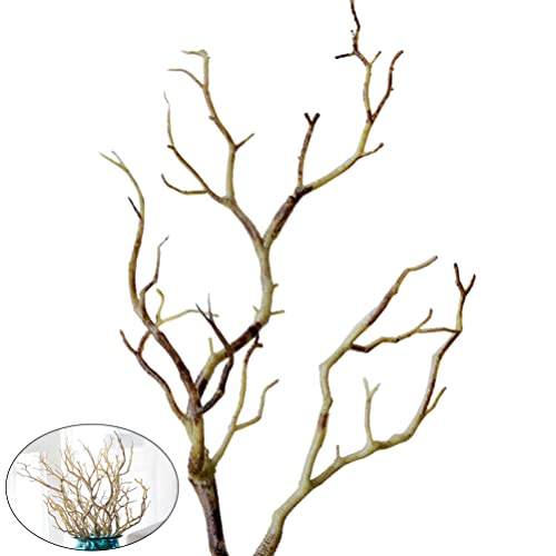 BESPORTBLE 3pcs Artificial Antler Dried Tree Branches Witch Antler Dried Tree Twig Stems for Vase DIY Crafts Wedding Party Home Decoration Coffee BESPORTBLE