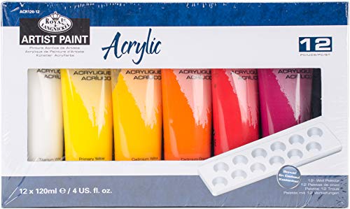 Royal & Langnickel Artist Tube Paint, 120ml, 12-Pack Royal & Langnickel