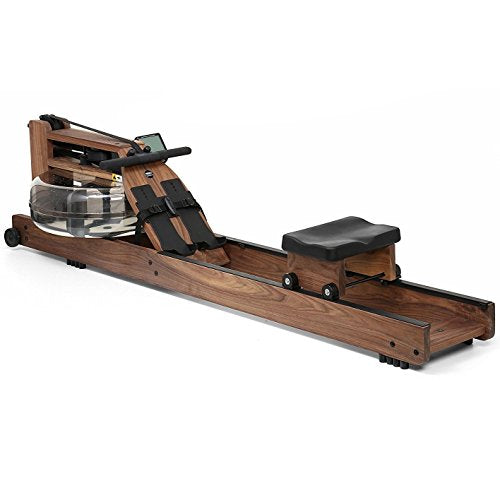 WaterRower Walnut Rowing Machine with S4 Monitor | USA Made | Original Handcrafted Erg Machine for Home Use & Gym | Best Warranty WaterRower
