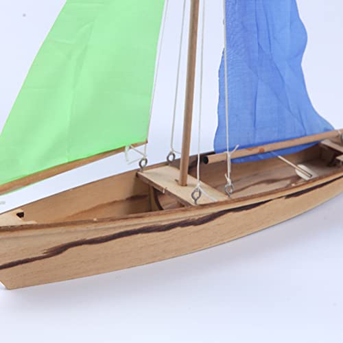 Gadpiparty 1Set DIY Wooden Sailboat Model Kits, Wood Boat Craft Model Boat Building Activities Woodcrafts Education Puzzle Toy for Kids Party Favors Gadpiparty