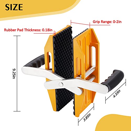 2PCS Granite Carrying Clamps Double Handed Stone Carrying Clamps Panel Carrier Plywood Carrying Tool Lifting and Transporting Tool for Glass Granite YUCHENGTECH