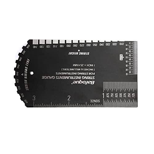 NEW Guitar Ruler String Action Ruler Gauge Tool, Fret Rocker Luthier Tool Guitarist Gift, Guitar Set Up Tool Kit for Electric Bass Acoustic Guitar Bavane