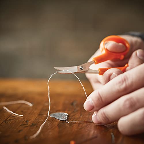 Fiskars Sewing Kit - 62-Piece Sewing Set with Case - Craft Supplies for Sewing - Clear Fiskars