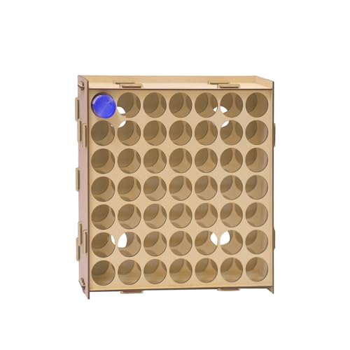 Sokipa Craft Paint Storage-Wall-mounted Arylic Paint Organizer - Vertical Paint Rack Stand for Apple Barrel, Folkart-2oz Craft Paints- 49 Holes Sokipa