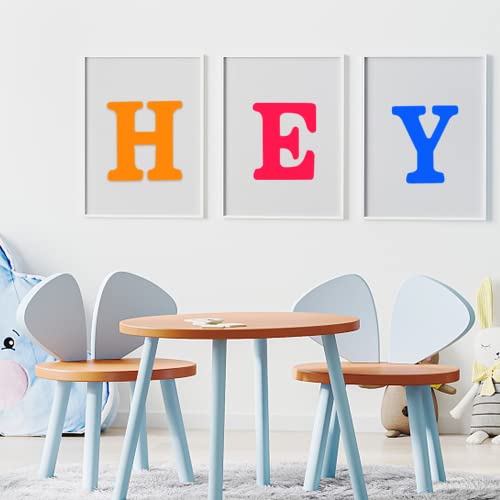 AOCEAN 6 Inch White Wood Letters Unfinished Wood Letters for Wall Decor Decorative Standing Letters Slices Sign Board Decoration for Craft Home Party AOCEAN