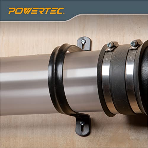 POWERTEC 70343 Hangers for 4" Dust Collection Hose and Pipe, 5 PK POWERTEC