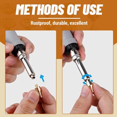 DIY Wood/Leather Burning Set, 26 Letters Copper Mold -DIY Wood Burning/Carving Set, Letter Soldering Iron DIY Tools, Letter Soldering Iron Stencils lagine