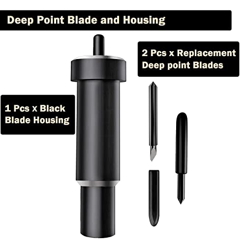 Explore Deep Cut Blade and Housing for Cricut Maker, Niantime Replacement Deep point Blade Compatible with Explore Air2/ Air3/ Maker/Maker 3 Cutting Niantime