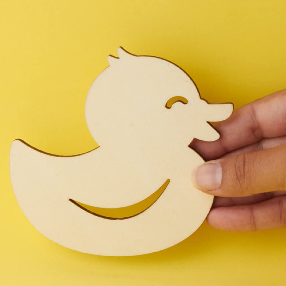 Factory Direct Craft Group of 24 Unfinished Wooden Ducky Cutouts for Craft Activities and Baby Shower Decorating… Factory Direct Craft