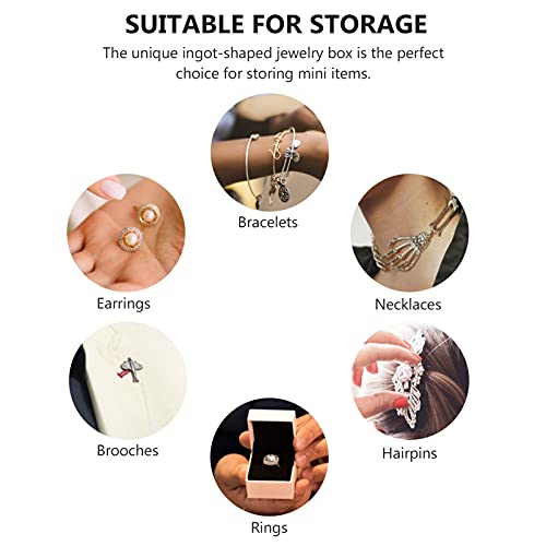 ARTIBETTER 1pc Box Wooden Jewelry Box Jewelry Wooden Case Trinket Containers with Lids Jewelry Container Jewelry Chest Desktop Holder Retro Treasure ARTIBETTER