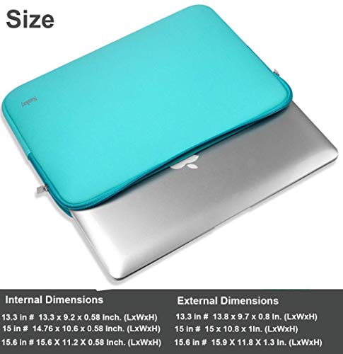 Naukay 15.6 Inch Laptop case Bag,Against dust Resistant Neoprene Notebook Computer Pocket Sleeve/Tablet Briefcase Carrying Bag Compatible 15-15.6 Naukay