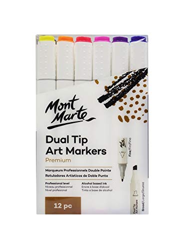 Dual Tip Art Markers (12pc) Mont Marte
