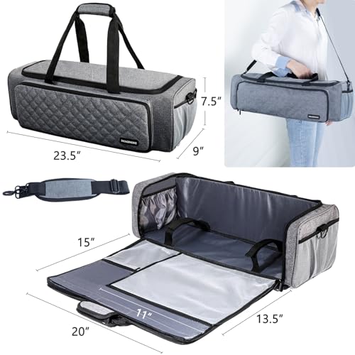 IMAGINING Carrying Case Bag Compatible with Cricut Maker, Maker 3, Explore Air 2, Explore 3, Large Opening Cricut Storage for Cricut Accessories and IMAGINING