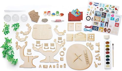 Creativity for Kids Build and Grow Tree House Craft Kit - Treehouse Playset Toy for Boys and Girls, Classic Toys for Kids Creativity for Kids