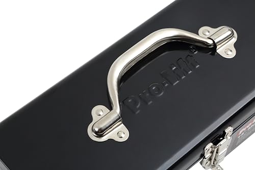 Pro-Lift Steel Tool Box – 14-inch Metal Toolbox Portable with Handle – Heavy Duty Metal Latch Closure Small Carry Storage Box Tools Organizer Pro-LifT