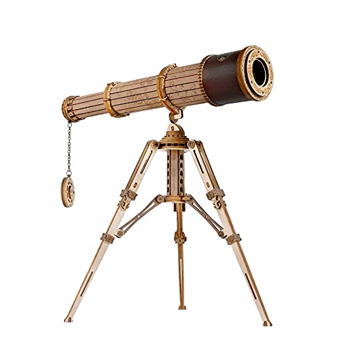 ROKR 3D Wooden Puzzles Monocular Telescope Model Building DIY Science Kit Birthday Gift for Adults and Teens Cool Display Item ROKR