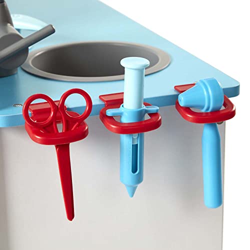 Melissa & Doug Wooden Get Well Doctor Activity Center - Waiting Room, Exam Room, Check-In Area - Toddler Playset, Doctors Office Pretend Play Set For Melissa & Doug