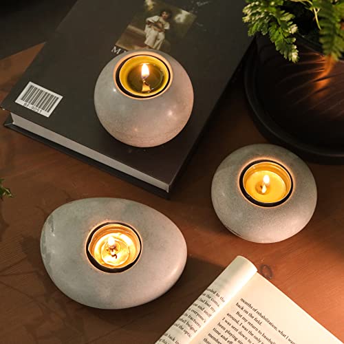 LET'S RESIN Tealight Candle Holder Resin Molds Silicone,3Pcs Tea Light Candle Holder Silicone Molds for Resin,Plaster,Cement Concrete,Resin Epoxy LET'S RESIN