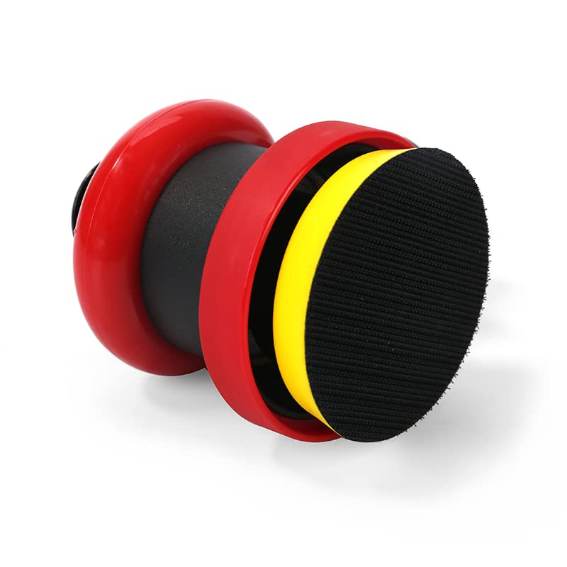 3 Inch Finishing Palm Pneumatic Sander Tool,3", 3/32”Mini DA Air Sander for corner POWER AERO NOVIA