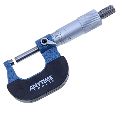 Anytime Tools Dial Caliper/Micrometer/Stainless Steel Ruler Professional Machinist Inspection Tool Set Anytime Tools