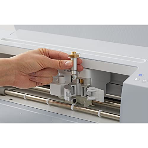 Cricut Rotary Blade + Drive Housing, Hard and Durable Cutting Blade with Drive Housing, Cuts Delicate Papers & Unbacked Fabric for Personalized Cricut