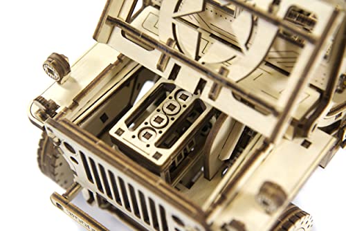 WOODEN.CITY Car Model Kit to Build Jeep 4x4-3D Wooden Puzzle - Model Car Kits - 3D Wood Puzzles for Adults - Model Kits for Adults - 3D Wooden WOODEN.CITY