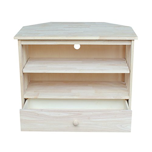 International Concepts Mission Corner TV Stand, Unfinished IC International Concepts