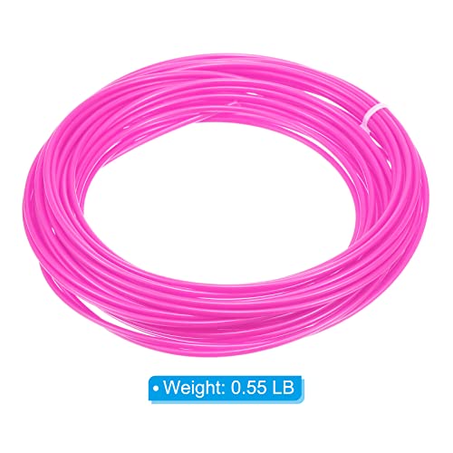 PATIKIL Wicker Repair Kit, 33ft(10m) 2.5mm Round Synthetic Rattan Material Plastic Wicker Woven Set for DIY Craft and Weaving Basket Making, Pink PATIKIL