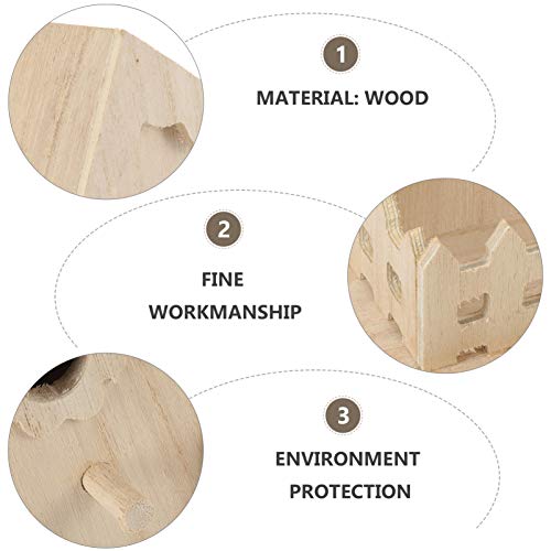 NUOBESTY Wooden Bird House Unfinished Birdhouse to Paint for Kids and Adult Wood Hanging Sleeping Nest for Bird Garden Bird Bed for Hummingbird NUOBESTY