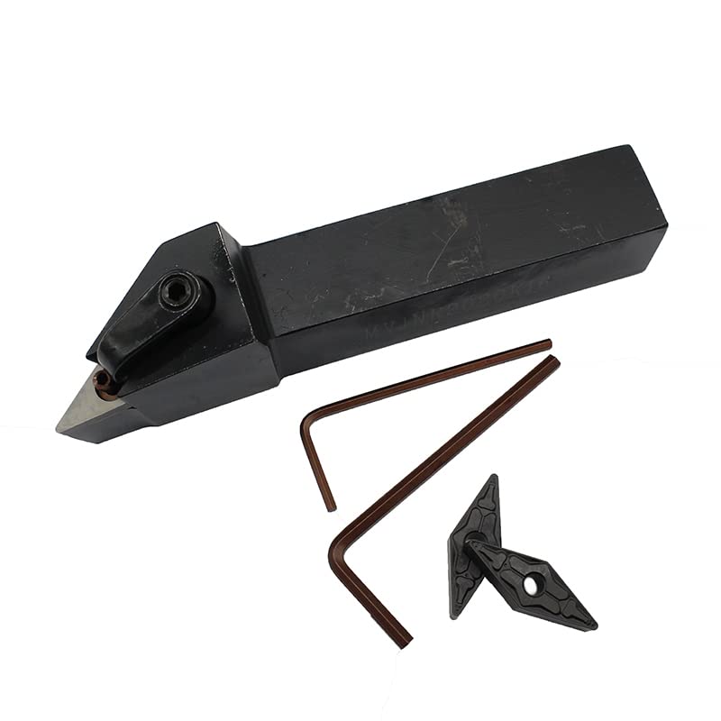 Tool Part for 1PCS MVJNR2020K16 + 10PCS VNMG160408 TM PC4125 CNC Tool Blade Lathe Turning Tool Insert Tool Holder - (Insert Width(mm): MVJNR2020K16 / WoodArtSupply