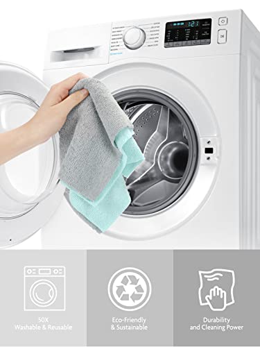 Fantasticlean Microfiber Cleaning Cloth Roll -40 Pack, Tear Away Towels, 12" x 12", Reusable and Washable Rags, for Auto, House, Shop, Garage or Fantasticlean