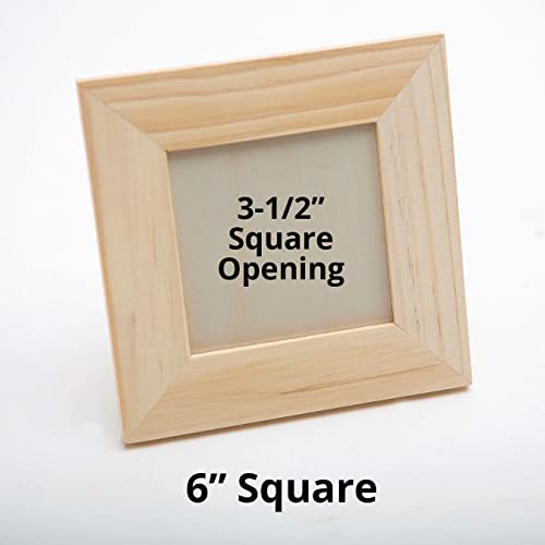 Unfinished Small Wooden Frames (Pack of 12) S&S Worldwide