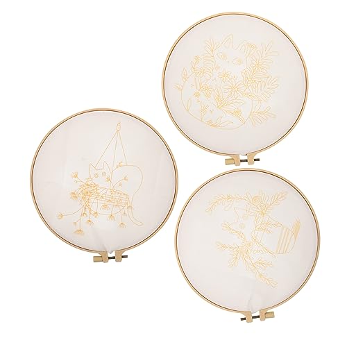 COHEALI 6 Sets Embroidery Material Pack Beginner Embroidery Kit Unfinished Stitchwork Art DIY Embroidery Material Embroidery Kit for Adults Craft Kit COHEALI