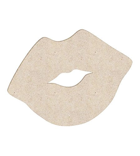 12" Valentine Kissing Lips Unfinished Wood Cutout Shape NEXTCraft