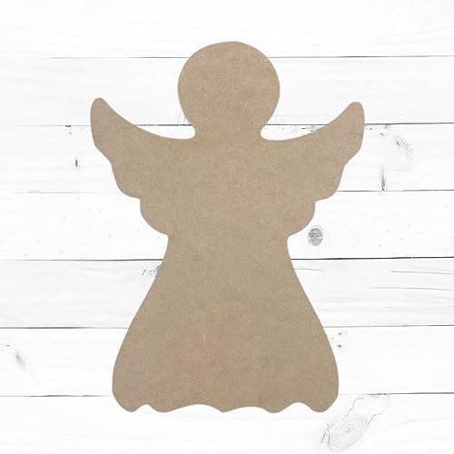 Christmas Angel Unfinished Cutout, Christmas Shape, Wooden Shape, Paintable DIY Craft, Build-A-Cross Build-A-Cross