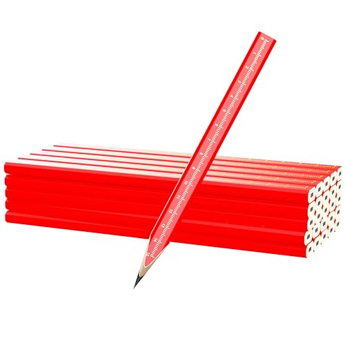 RONDURE 8-Pack carpenter pencils for construction woodworking Precise Markings -contractor framing pencil (8 PCS) RONDURE